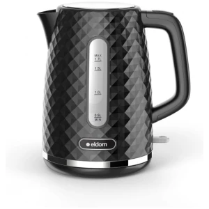Afbeelding van Waterkoker Retro - ELDOM - Zwart Glans - 1.7 Liter - Model 2023 - BPA vrij - de78 c54f 4953 ab53 982c0bd2d898
