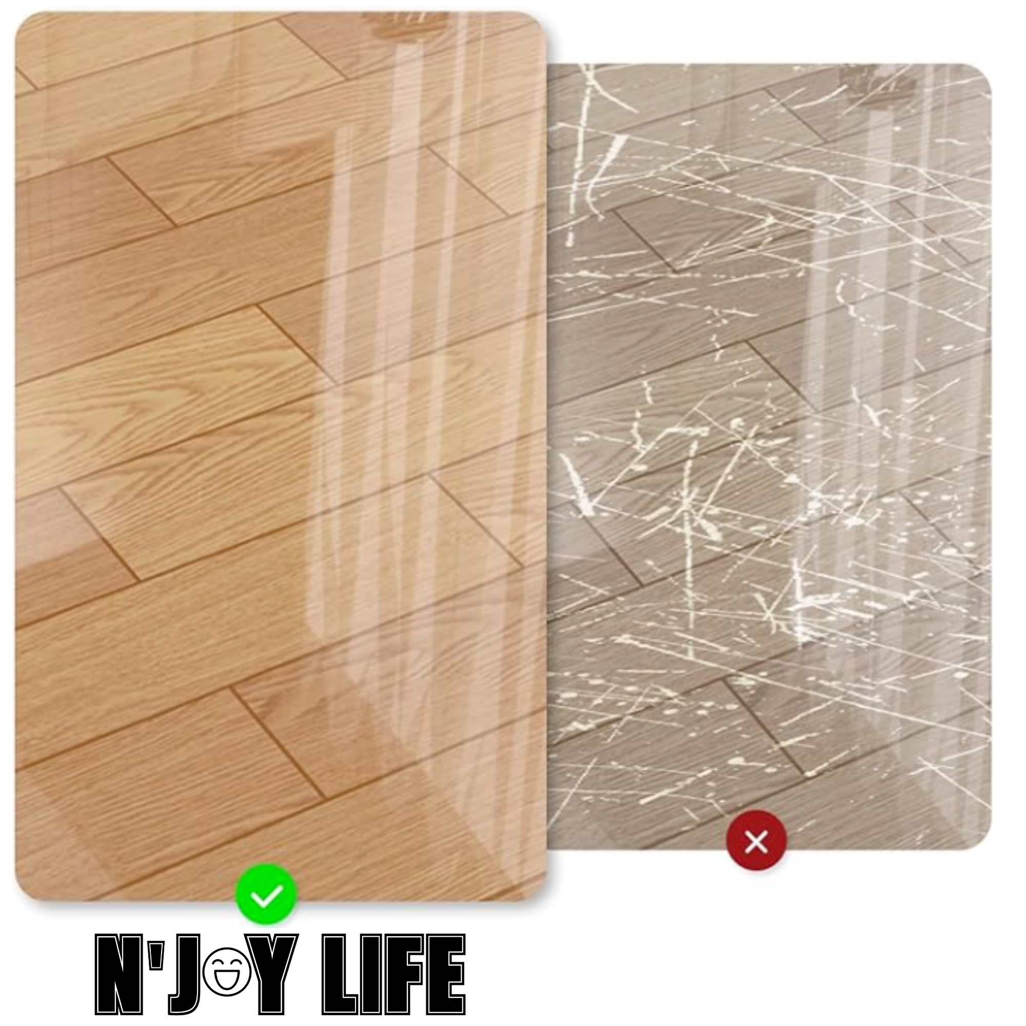 Afbeelding van N'JOY LIFE - 24x Premium Stoelpoot beschermers Flexibel - Stoelpootdoppen 22-28 mm voor Ronde Stoelpoten