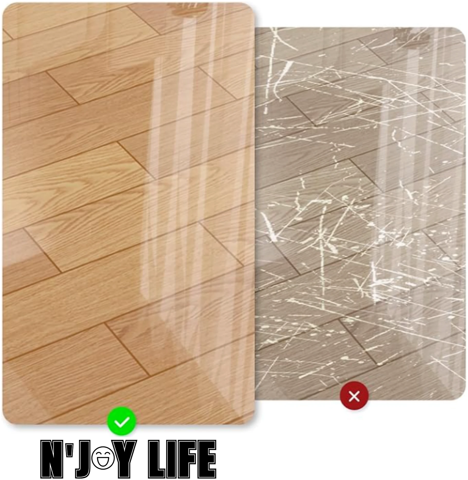 Afbeelding van N'JOY LIFE - 24x Premium Stoelpoot beschermers Flexibel - Stoelpootdoppen 22-28 mm voor Ronde Stoelpoten