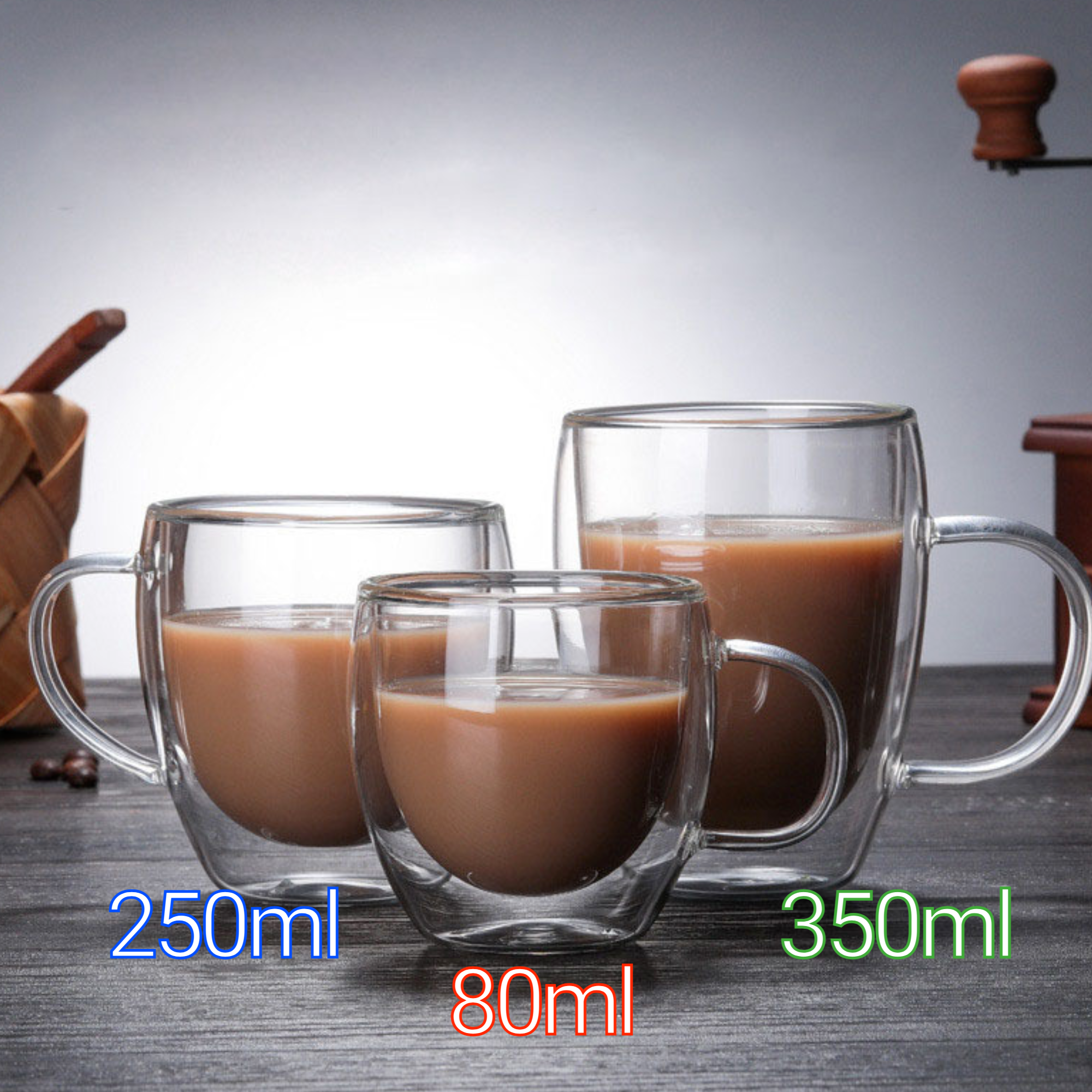 Afbeelding van Vog&Arths Dubbelwandige Espresso Kopjes - 2x 80ML - Glazen voor Espresso met Oor - e1b6 e3bb 41a3 8ec8