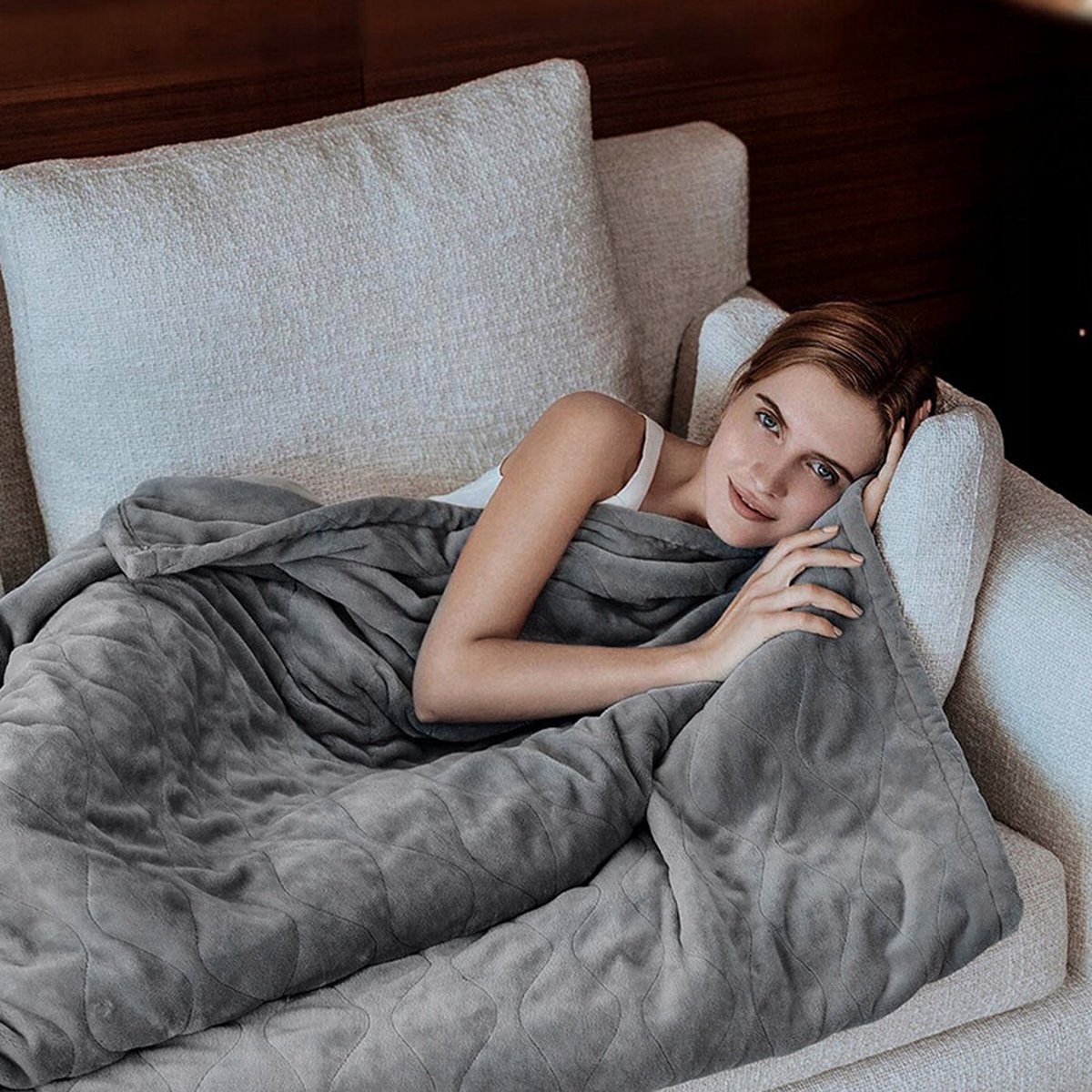 Afbeelding van Elektrische Deken - Iso trade - Elektrische Bovendeken - Warmte Deken - 2 Persoons - Timer - Machinewasbaar -