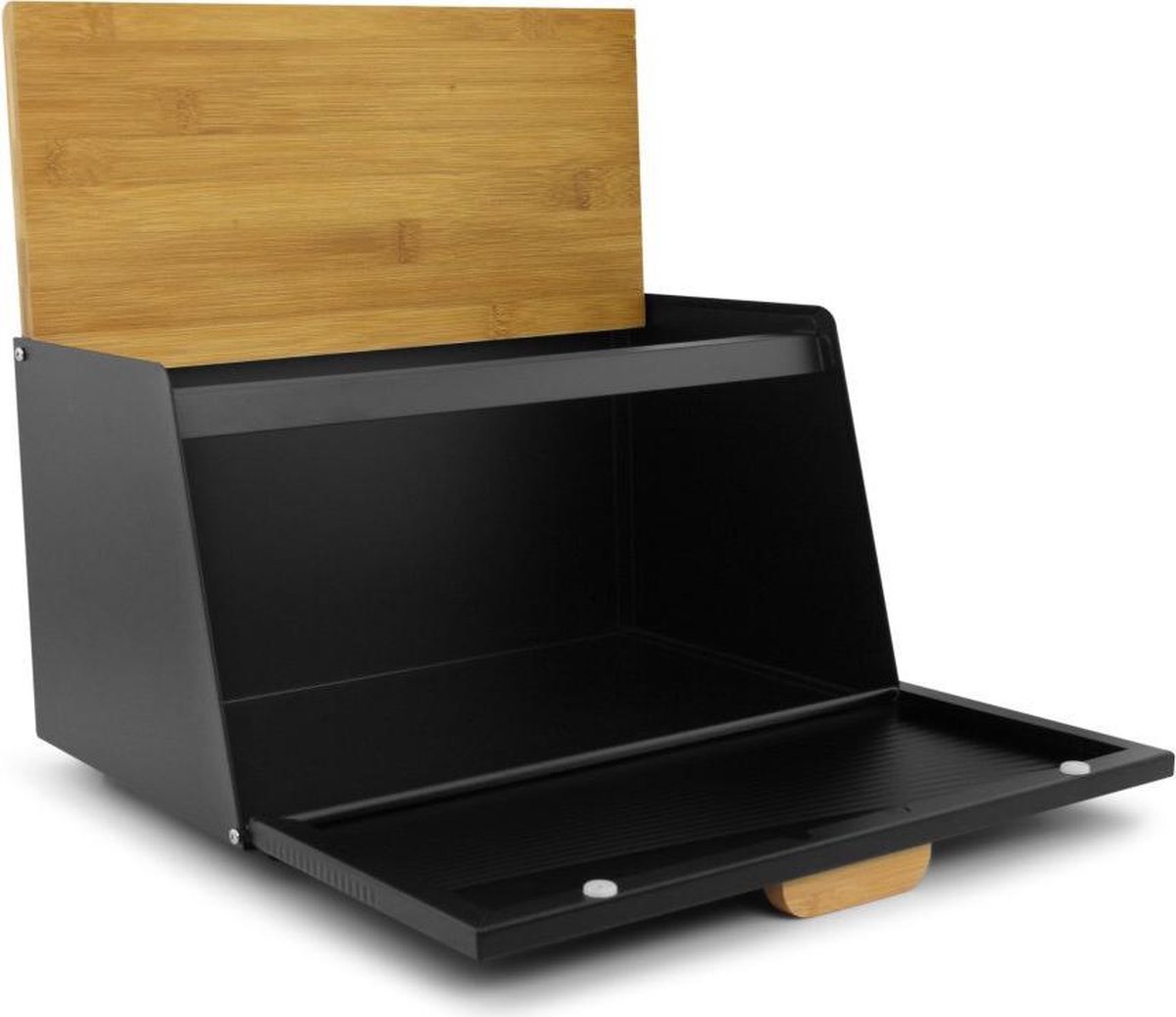 Afbeelding van Broodtrommel Trapeziumvormig-Helpt Brood Vers Te