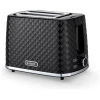 Afbeelding van Toaster Broodrooster Retro - Zwart - Model 2024 - Vintage Geroosterd brood Toaster - met Cool Wall, Ontdooi