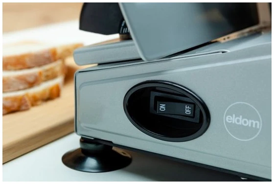 Afbeelding van Eldom Professionele Vleessnijmachine - Inclusief 2x RVS Snijschijf - ø 19cm - Dunsnijder - Allessnijder -