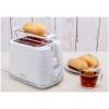 Afbeelding van Toaster Broodrooster Retro - Wit - Vintage Geroosterd brood Toaster - met Cool Wall, Ontdooi en Opwarmfunctie