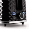 Afbeelding van Toaster Broodrooster Retro - Zwart - Model 2024 - Vintage Geroosterd brood Toaster - met Cool Wall, Ontdooi