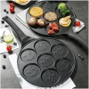 Afbeelding van Pannenkoekenpan Smileys Smiley - Pancake Pan - Omeletpan - Omeletmaker - Eierpan - Anti Aanbak - 7 Vakken -