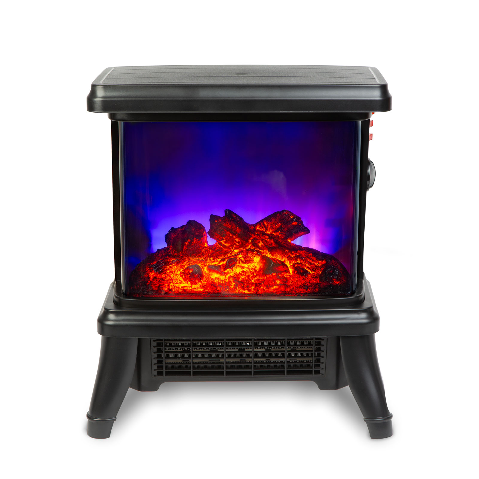 Afbeelding van Bewello - Elektrische haard - Met verwarming - Sfeerhaard - Electrische Kachel - Vrijstaand - Zwart - 180° -