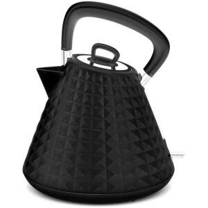 Afbeelding van Grote Elektrische Waterkoker Retro - Zwart Glanzend - Ketel / Theepot Model - e996 d6fc 45ce b36b 89bae523b3da