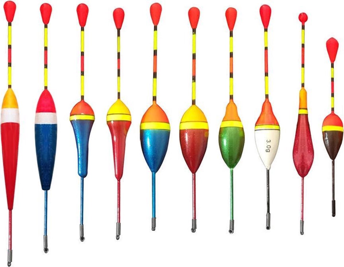 Afbeelding van Dobber set - vis dobbers - dobbers - karper - hengelsport- witvis - 10 delig - BPK - e9d8 936c 4e05 ba59