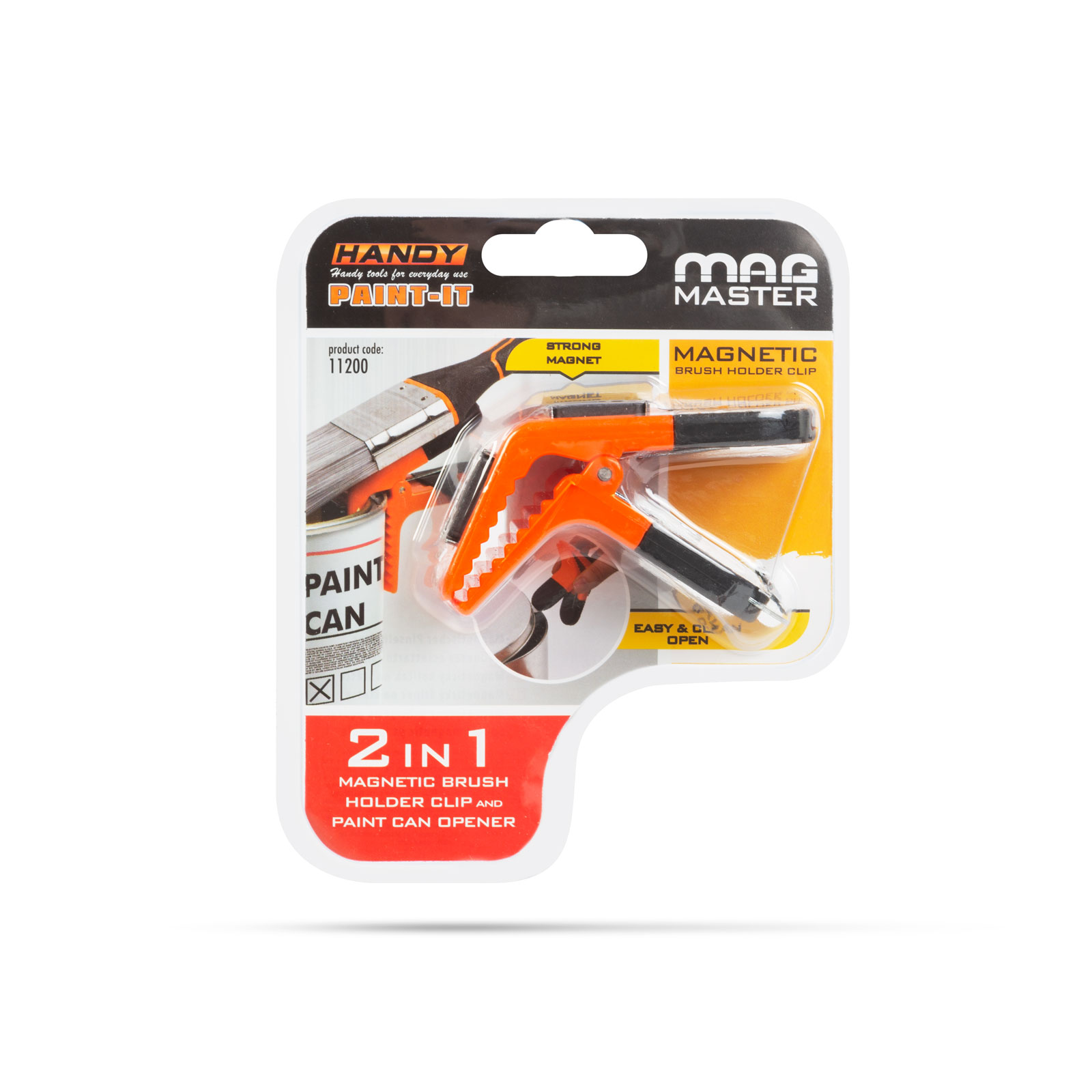 Afbeelding van HANDY Verf Kwast Houder voor Verfblik - Magnetische Verfborstelhouder - Magnetische Kwasten Houder met Opener