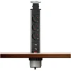 Afbeelding van DELIGHT - Inbouw Pop-Up Tafelblad Stekkerdoos met 2X USB en 3 Stopcontacten - Zilver - ebf3 305a 400b a478