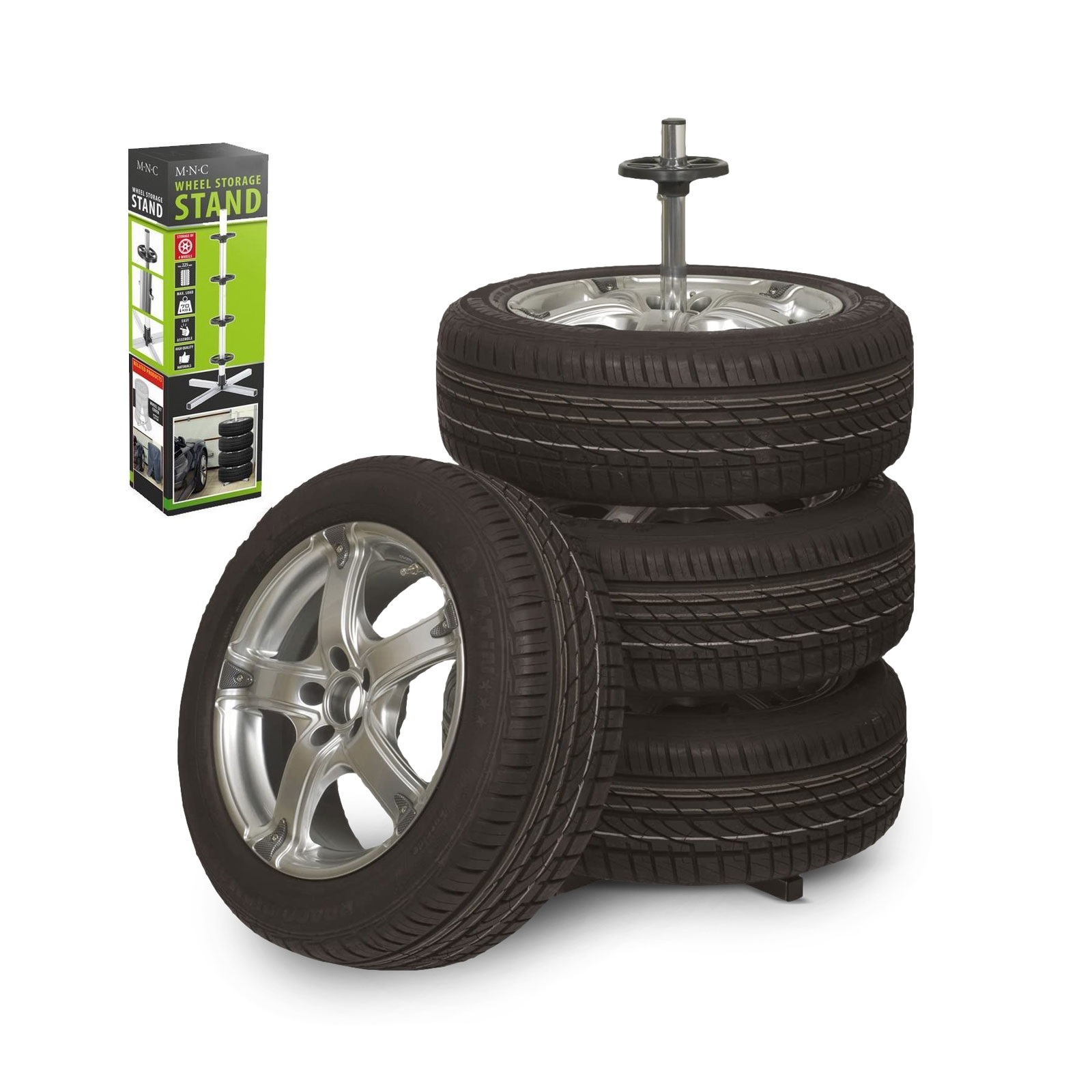 Afbeelding van Velgenboom / Velgenrek / Bandenboom - Velgenstandaard Opbergrek voor Winterbanden & Zomerbanden - ebfb