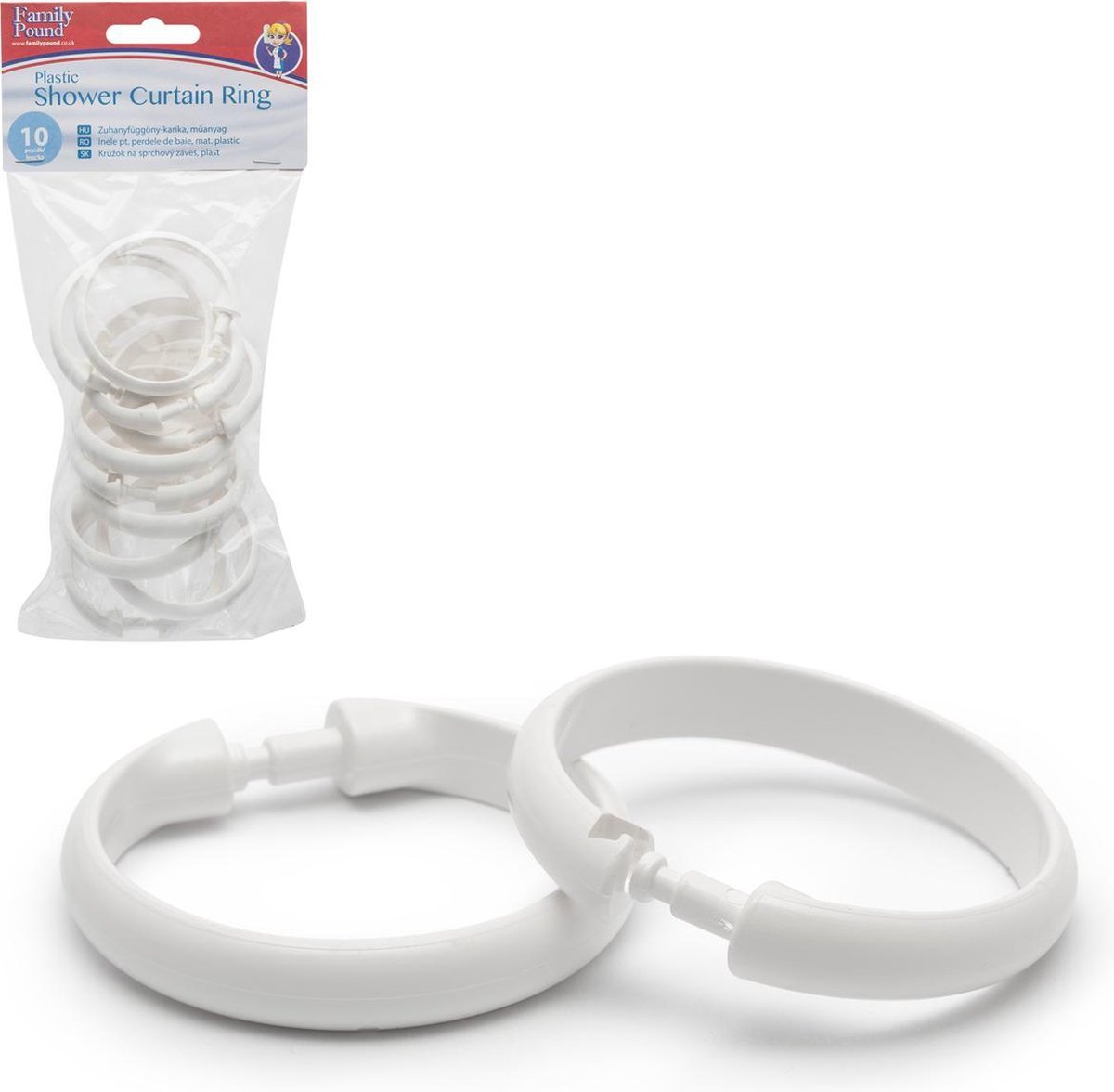 Afbeelding van Family Pound - Douchegordijn Ringen - 10 Stuks - Universeel - BPK - ec08 042e 4ad6 af8b 213cf43224f2