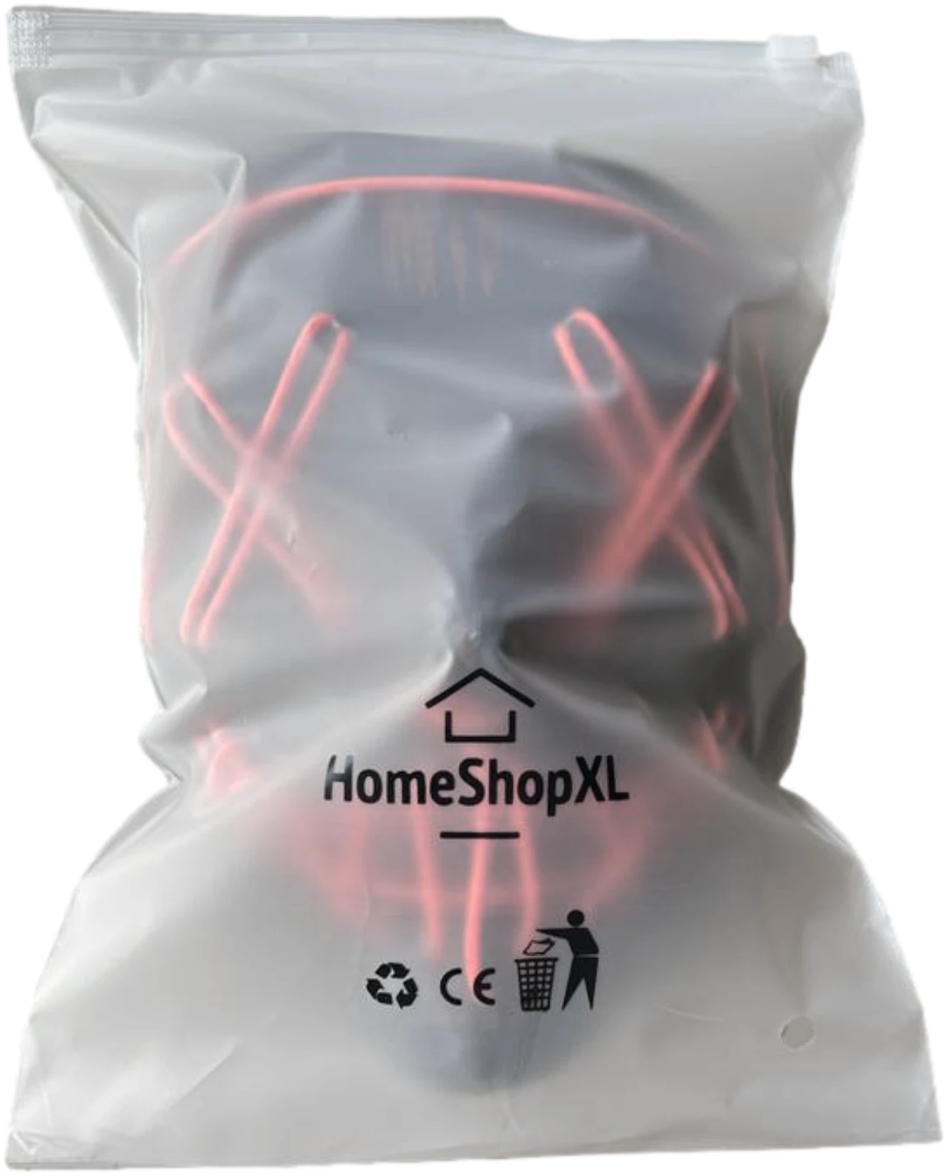 Afbeelding van Verlicht Verkleedmasker Purge - Rood - Masker met LED verlichting - Anonymous Masker voor Festival,
