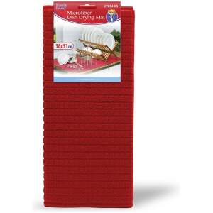 Afbeelding van Afdruipmat Afwas - Rood - Microvezel - 38x51CM - Droogmat Vaat - Afdruip Mat - BPK - ee6a ea3a 46c6 80ba