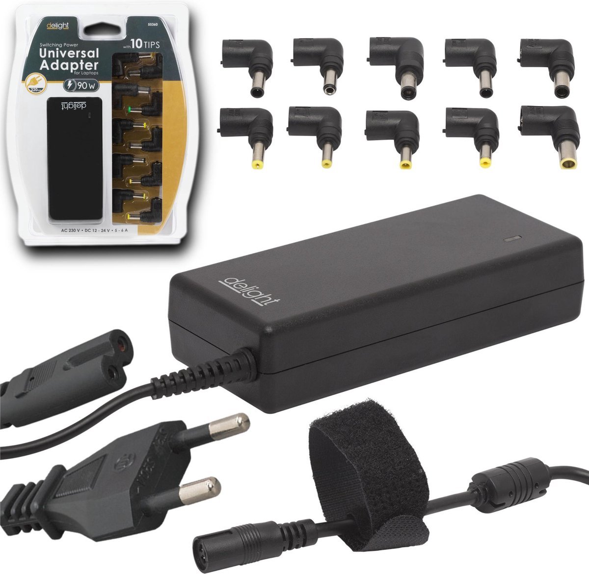 Afbeelding van Universele Laptop Oplader Adapter - max. 90W - ACER, Sony, DELTA, IBM, DELL, Compaq, HP, Liteon, Toshiba,