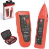 Afbeelding van MAXWELL Netwerk Tester - RJ45 en RJ11 Kabel Tester - Internet LAN tester - Incl. 2x Batterijen - Incl. RJ11