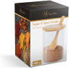 Afbeelding van Suikerpot met Deksel en Lepel - 450ML - Glas en Bamboe - Suikerpotje voor op tafel - ef31 76a3 47fc 9d5a