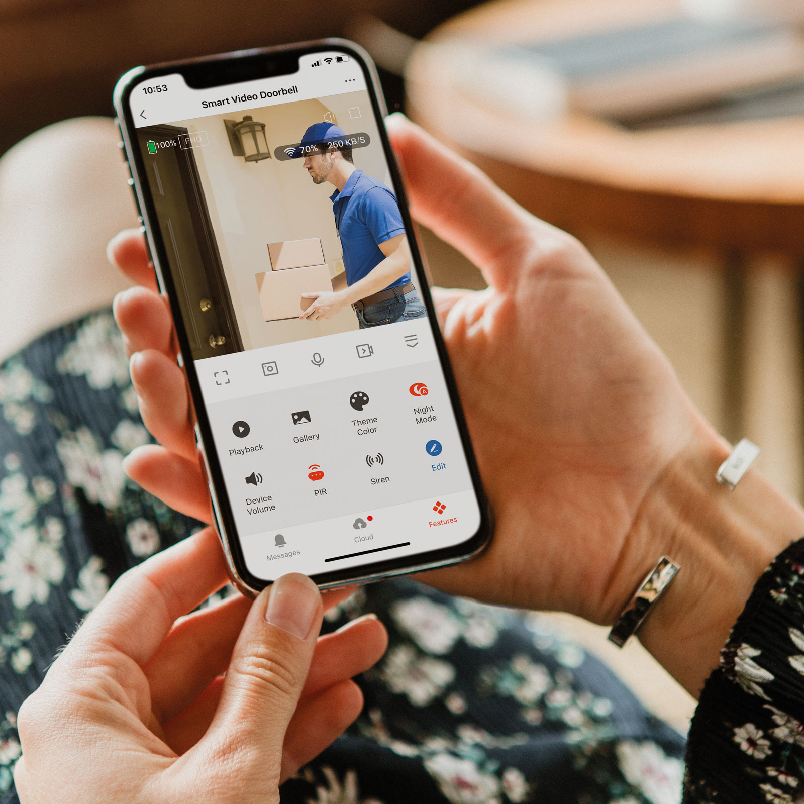 Afbeelding van Delight Video Deurbel met Camera En Wifi - Intercom – Full HD 1080p – 5 tot 8 maanden batterijduur! -