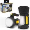 Afbeelding van PHENOM - Zaklamp Verstraler - Grote Zaklantaarn - Dubbele LED lampen - 2 in 1 Werkplaats Zaklamp - Inclusief