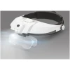 Afbeelding van Vergrootglas Bril - Loepbril met LED verlichting - met 5 lenzen - Loeplamp Hoofdband - voor Diamond Painting,