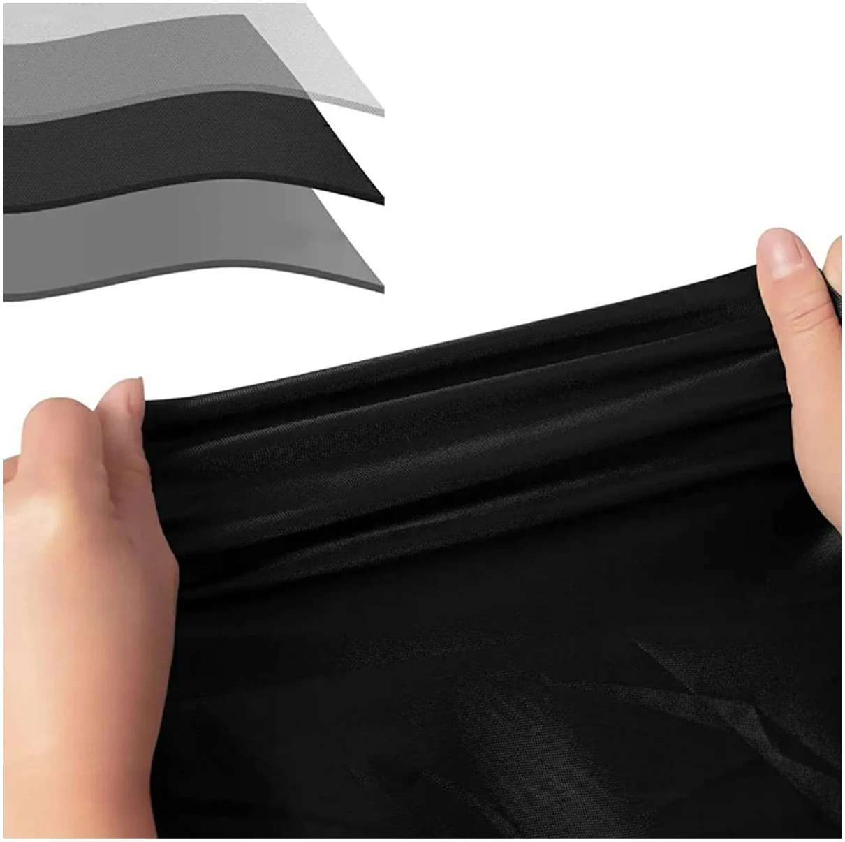 Afbeelding van Tuinset Beschermhoes Waterdicht met Trekkoord en Goede Afwatering - B242 x L160 x H100CM - Zwarte hoes