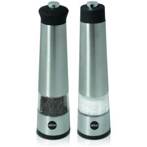 Afbeelding van Eldom - Peper- & Zoutstellen - Set van 2 - Peper en Zout Molen - op 4x AA batterij (Excl.) -Electrische