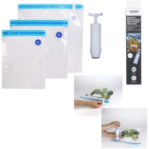 Afbeelding van 4x Vacuümzakken met Vacuümpomp - Vacuümzak voor eten - Voedsel bewaren - f826 3535 49fd 83d3 1051929ca3e0