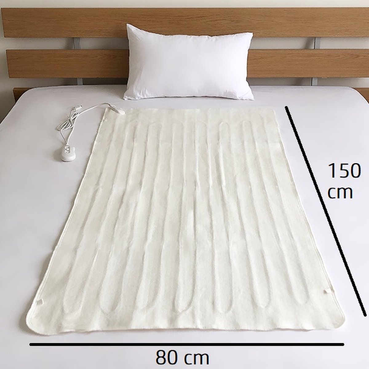 Afbeelding van Malatec - Elektrische Deken - Electrische Onderdeken - Warmte Deken - Wit - 150 x 80 cm - f857 651a 4ebc bbfd