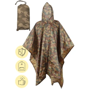 Afbeelding van Regenponcho / Fietsponcho Herbruikbaar voor Volwassenen ( Dames en Heren ) - 200x110cm - 100% Ripstop