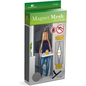 Afbeelding van Delight - Vliegengordijn voor Deur - Magnetisch - Zwart - Zelfklevend Klittenband en met Punaises - f93e 078b