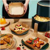 Afbeelding van Bewello Airfryer Bakpapier Vierkant - 23x23 cm - Air Fryer Bakpapier XXXL - Airfryer Wegwerpbakjes - 50 stuks
