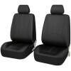 Afbeelding van Universele stoelhoezen auto - Eco Kunst Leer - Zwart - Stoelhoes voor in de auto - Complete set -