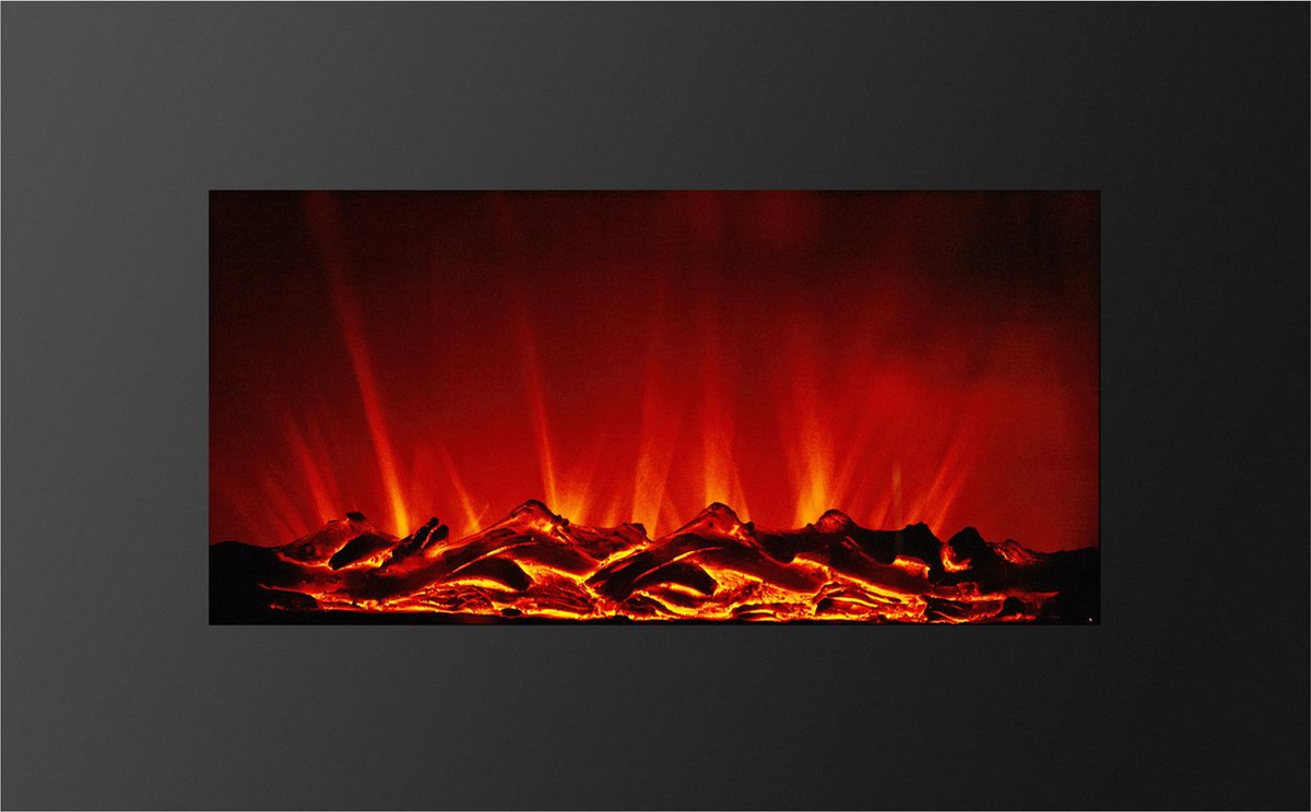 Afbeelding van Elektrische Verwarming Sfeerhaard - Open Haard Verwarming met Afstandbediening - 950 tot 2000W - Tot 30m2 -