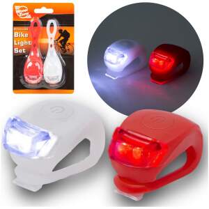 Afbeelding van WheelZone - Siliconen Fietslampjes Set - Lampjes Fietsverlichting Voorlicht & Achterlicht Fiets -