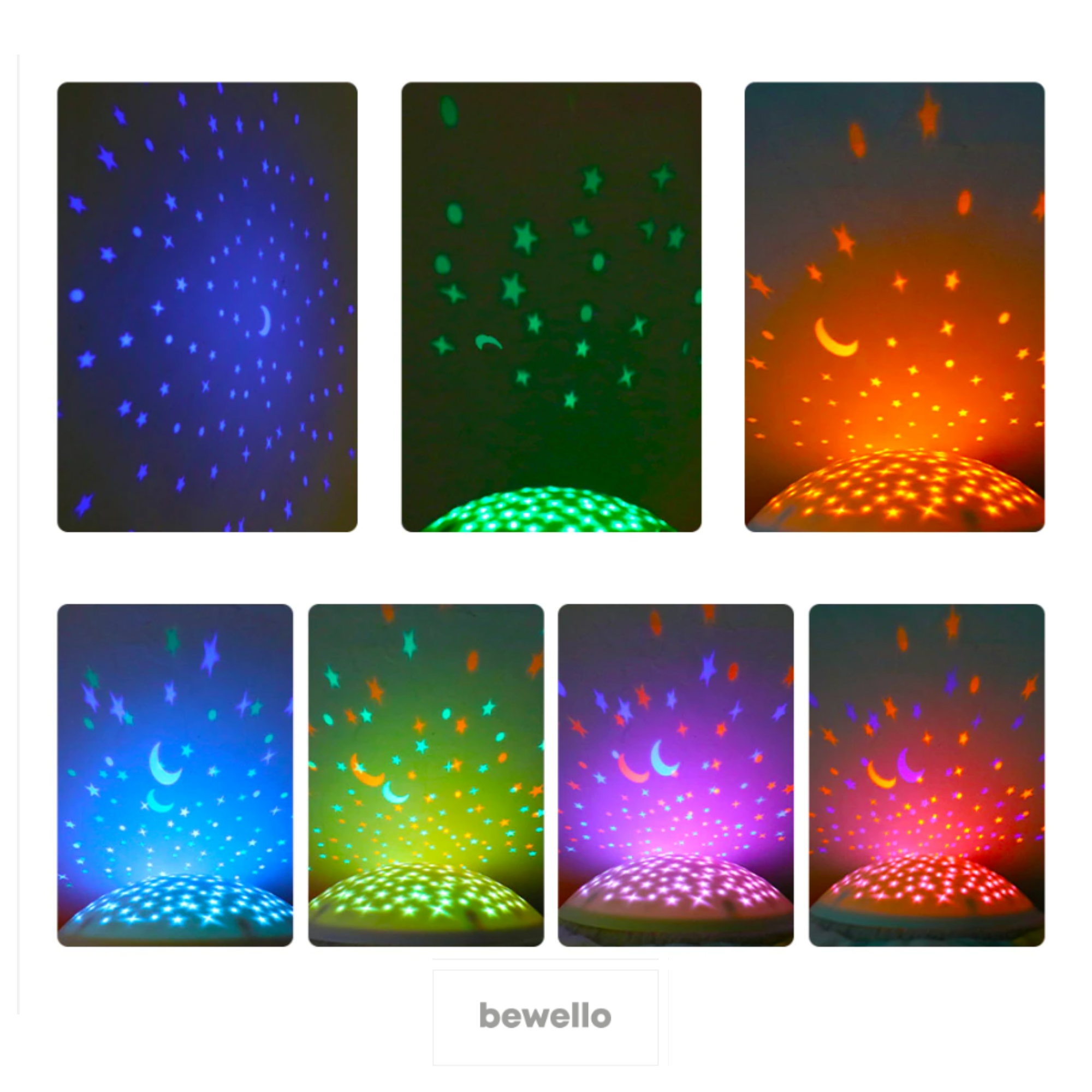 Afbeelding van Babykamer Uil Sterrenhemel Projector met Muziek en White Noise op Batterijen - LED Projector Lamp Baby en