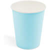 Afbeelding van Kartonnen Bekertjes Blauw 250ml 12 stuks - Wegwerp Bekers - Feest/Verjaardag / Limonade Bekertjes - Feestjes