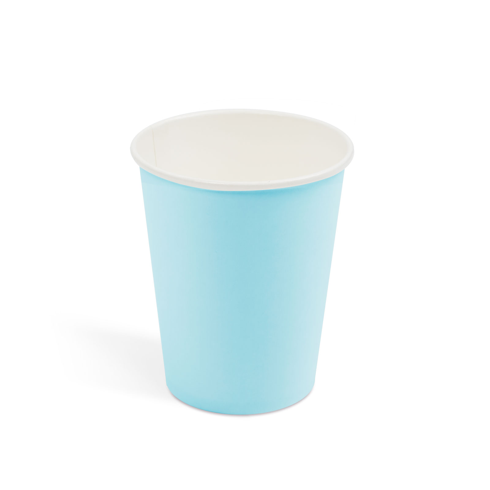 Afbeelding van Kartonnen Bekertjes Blauw 250ml 12 stuks - Wegwerp Bekers - Feest/Verjaardag / Limonade Bekertjes - Feestjes