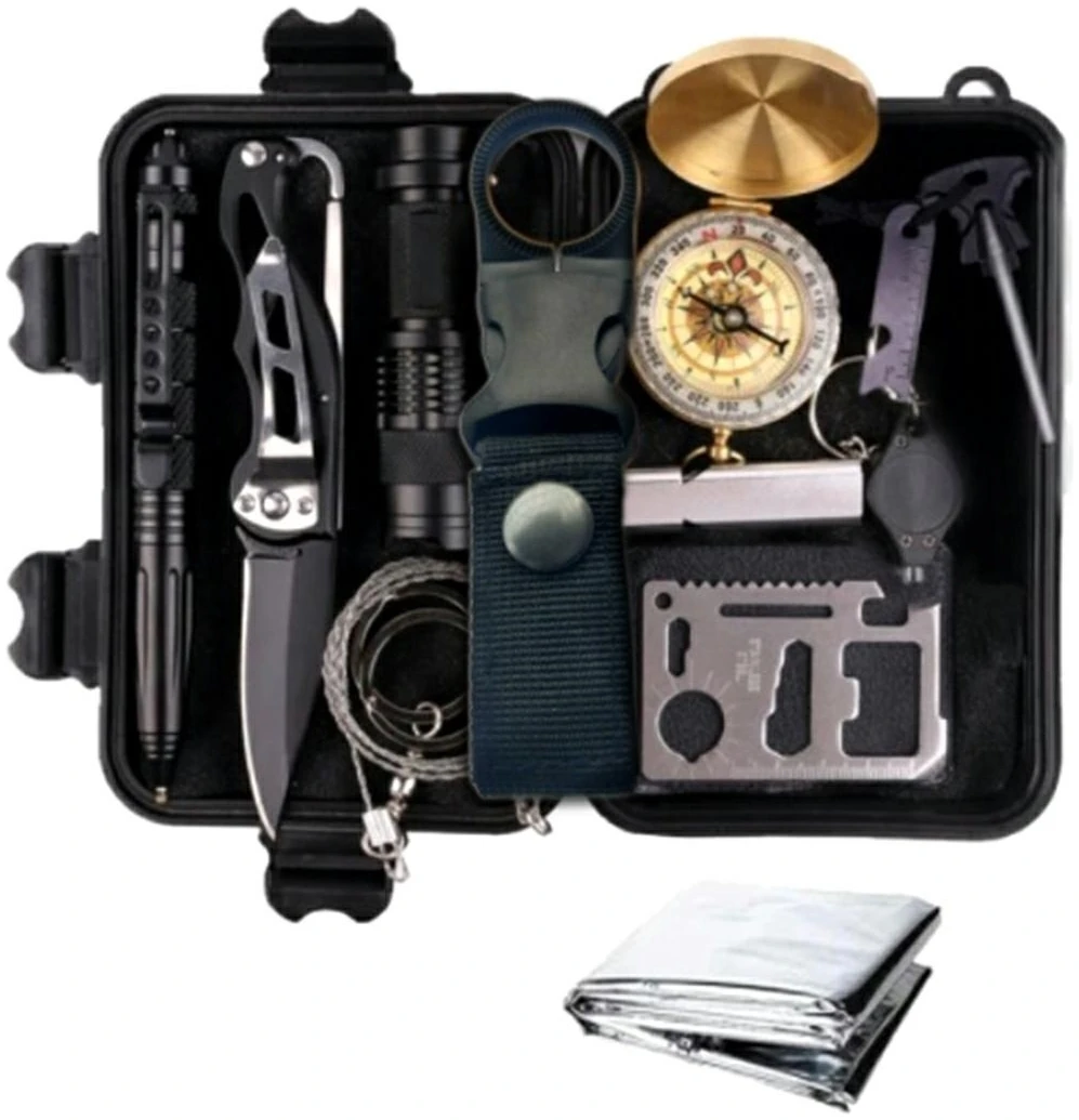 Afbeelding van Survival Kit - Outdoor Noodpakket - Camping Set - Overleving Kit - Inclusief Opbergcase - fcf1 3065 4d24 85cd