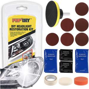 Afbeelding van POP'DIY Koplampen Polijst Set - Complete Koplampen Renovatie / Restauratie set - Koplampen Opknappen -