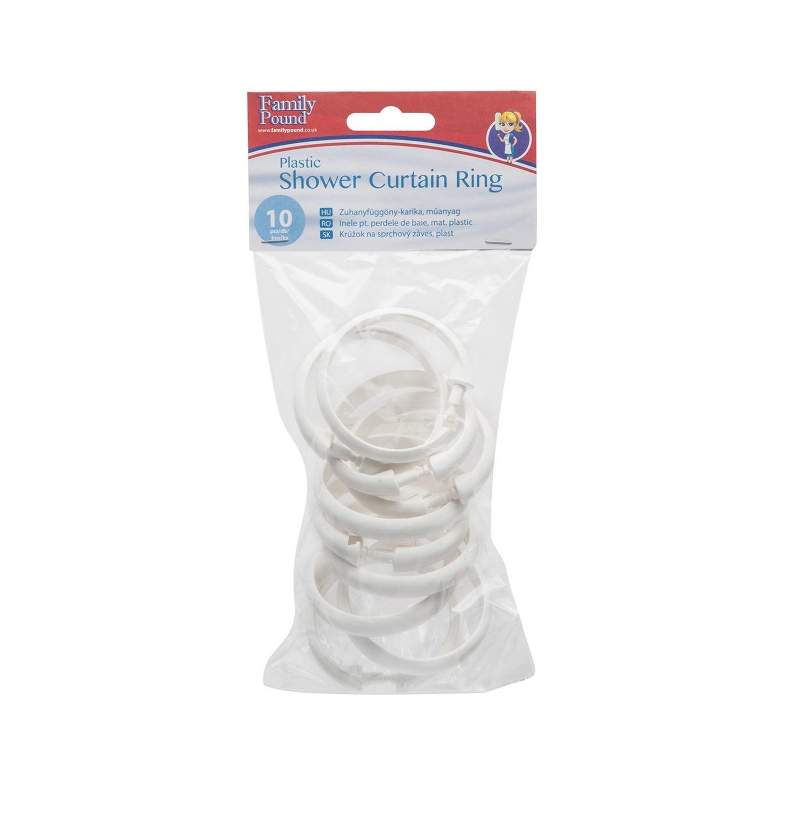 Afbeelding van Family Pound - Douchegordijn Ringen - 10 Stuks - Universeel - BPK - ff4f be5e 43a9 b422 b982451bb112