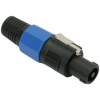 Afbeelding van Speakon Stekker 4-Polig – Vergrendelbare Speaker Connector – Met Trekontlasting – Kunststof Behuizing -