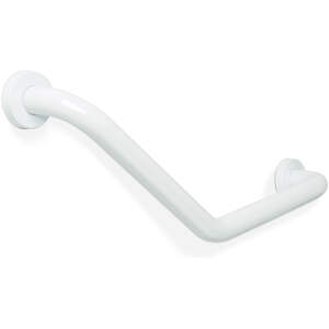 Afbeelding van Badkamerbeugel – 45° schuin – roestvrij staal – wit – 25 + 25 cm 1 Stuks [BW3035B] - 01 BW3035B web