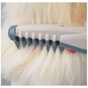 Afbeelding van Elektrische Huisdierkam voor Haren Verwijderen - Veilig en Pijnloos Voor Hond en Kat (Batterijgevoed) [A0058]