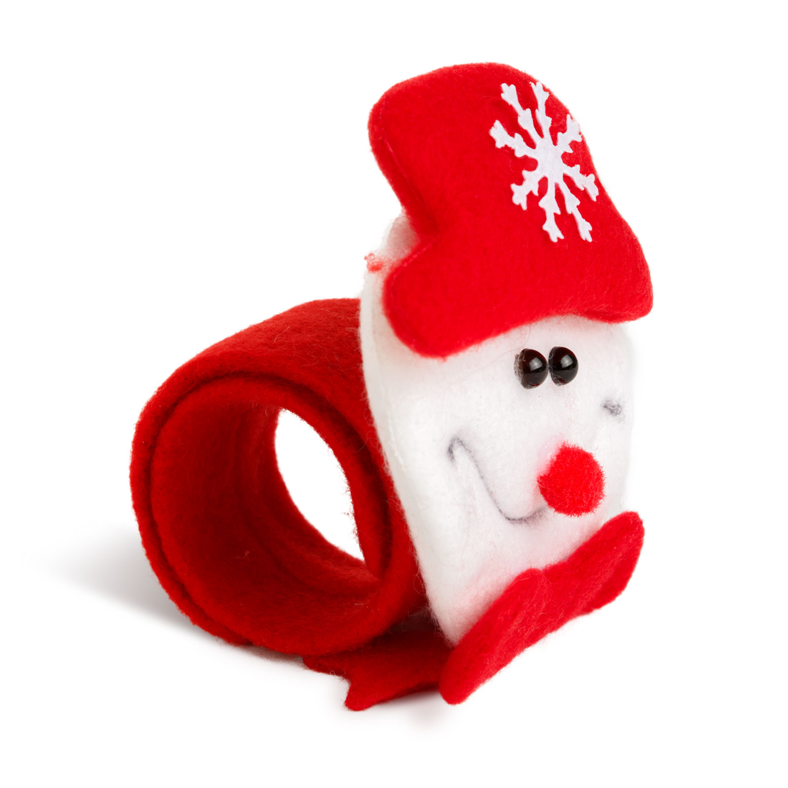 Afbeelding van Kerst Armband & Haar Donut – Sneeuwman – 2-in-1 Accessoire (Armband Of Knotmaker) – Zacht En