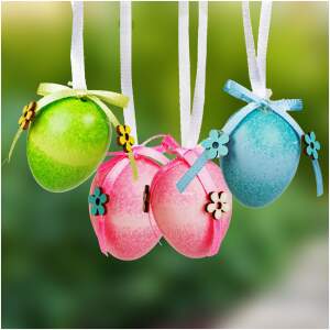 Afbeelding van Paasdecoratie - eierset - 3 soorten - 4 cm - 12 stuks / verpakking 1 Stuks [CMK-5954] - 04cc 5e8f 4a26 ba36
