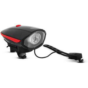 Afbeelding van Fietslicht Met Elektrische Claxon - XPE LED - 400 Lumen - 3 Modi - 400mAh Oplaadbaar - MicroUSB - IP55 - Voor