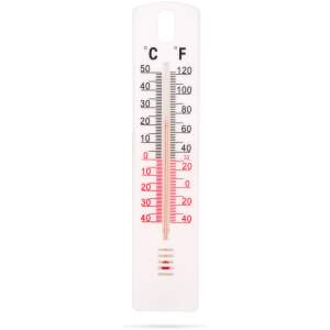 Afbeelding van Thermometer voor binnen en buiten - wandmodel met ophangoog, -40°C tot +50°C (20 x 4 cm) [11499B] - 067a
