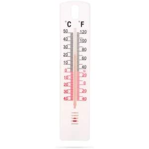 Afbeelding van Thermometer voor binnen en buiten - wandmodel met ophangoog, -40°C tot +50°C (20 x 4 cm) [11499B] - 067a